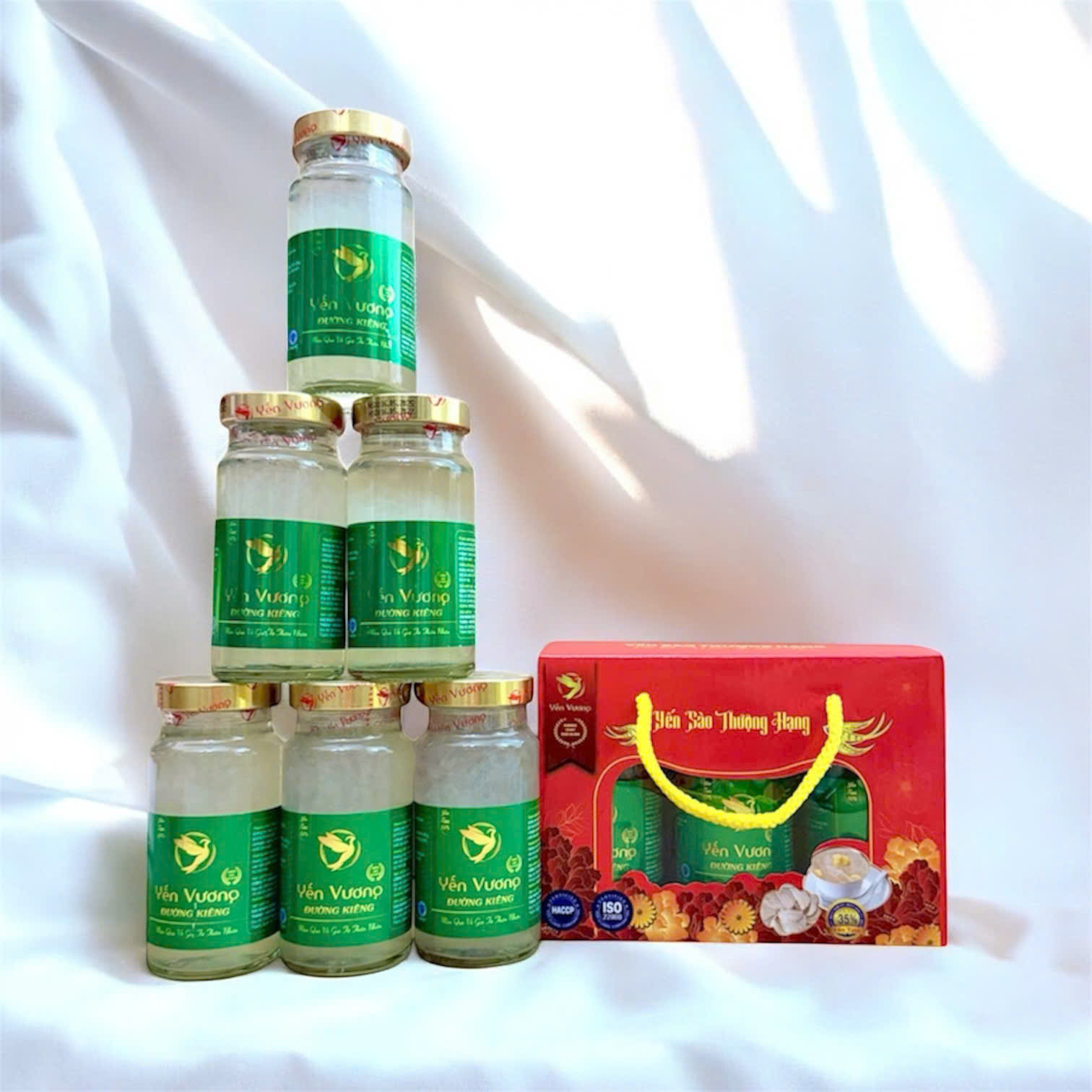 Lốc 6 hũ yến Vương 140ml Đường Isomal